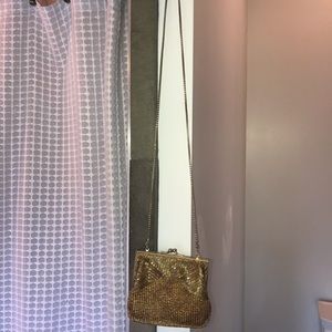 Gold crossbody bag